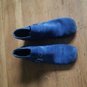 Blue suede shoe boots from Markon size 9 1/2